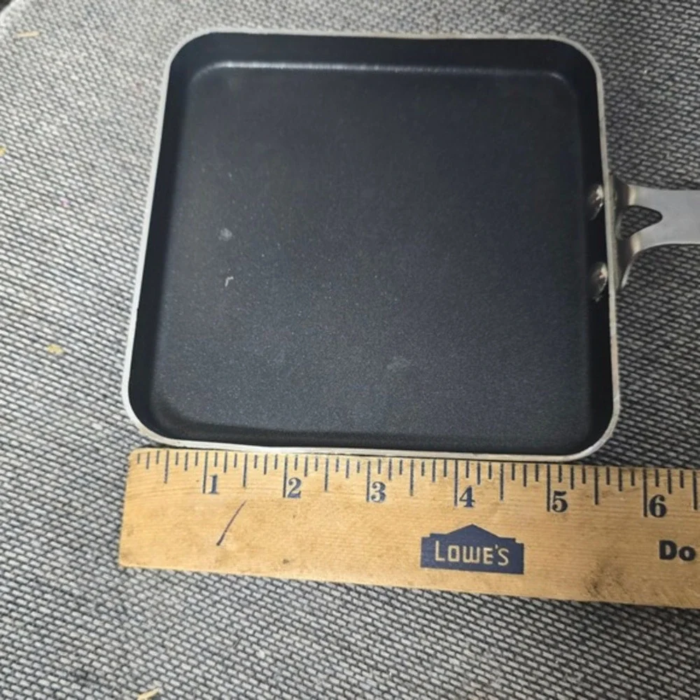 Small Square Nonstick Tamagoyaki Egg Blue Handle‎ 5.5 Inch Japanese Omelet Pan